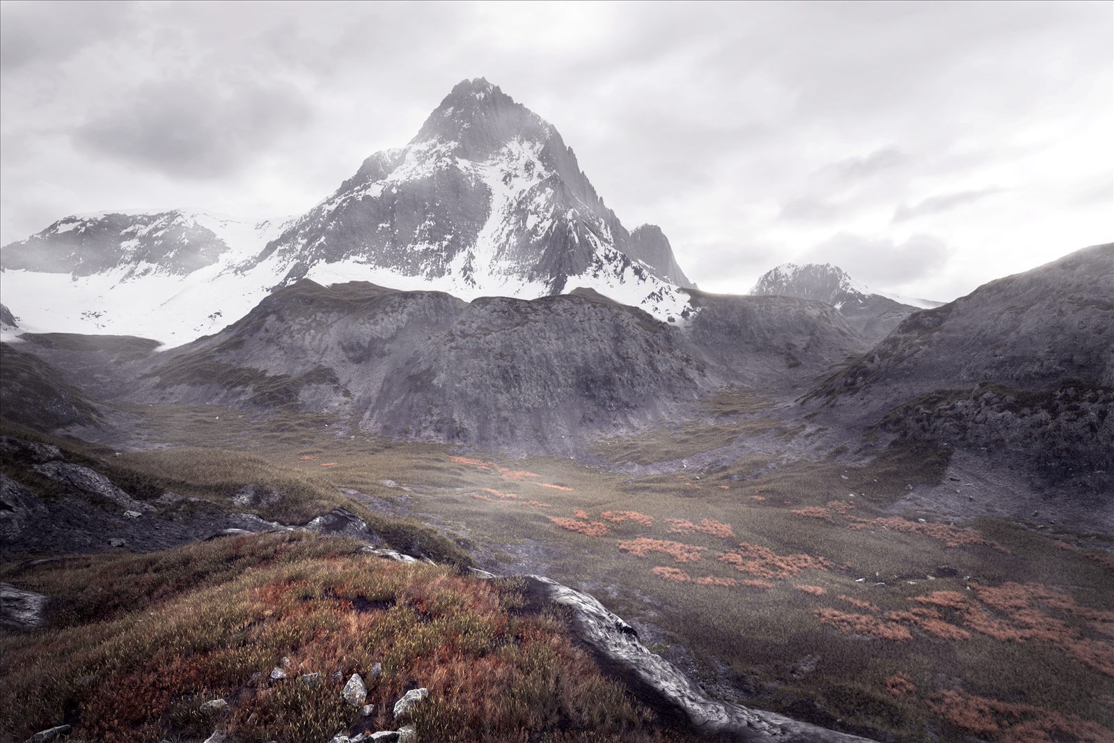 Berg — 3D-Artwork