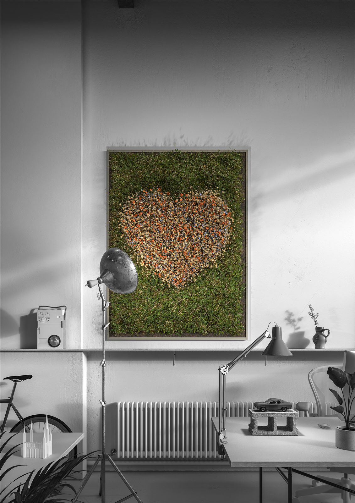 Coworking Space — 3D-Artwork