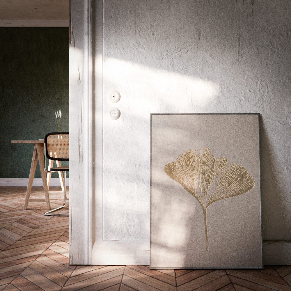 Altes Zimmer — 3D-Visualisierung