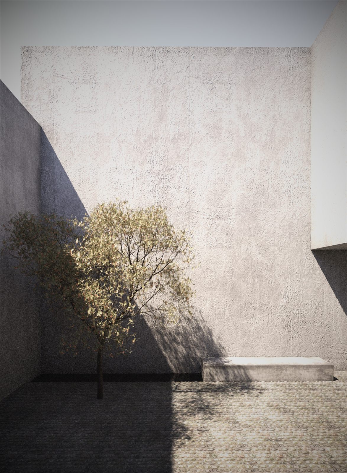Innenhof — 3D-Visualisierung