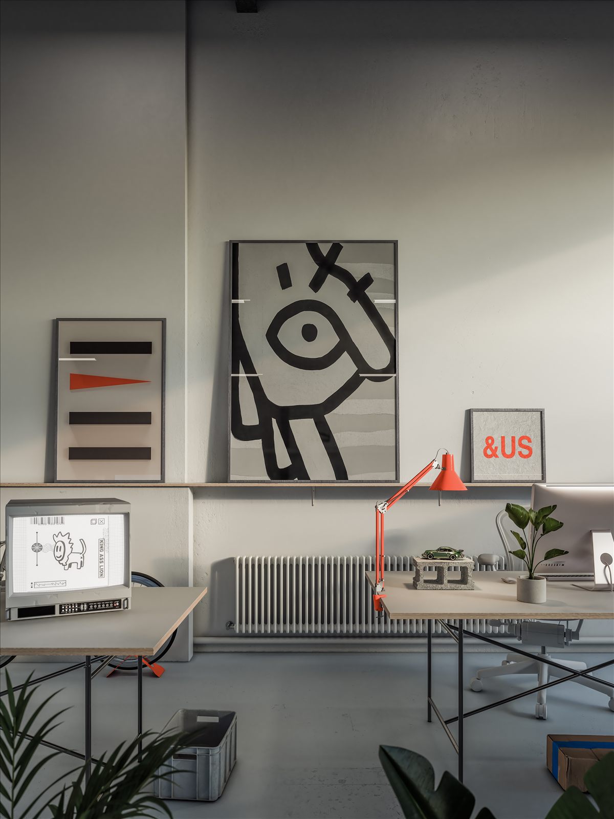 Office — 3D-Visualisierung
